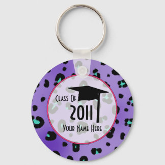 Llavero Clase Graudation De 2011 - Impresión De Leopardo P