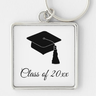 Llavero Clase minimalista de Grad Cap de 2018