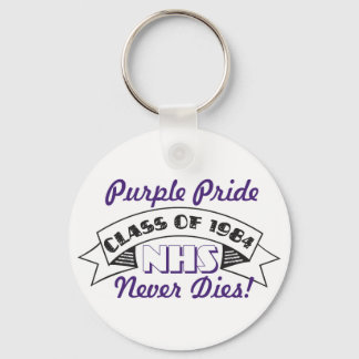 Llavero Clase NHS de la cadena de clave Purple Pride 1984