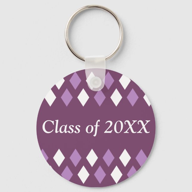 Llavero Clase Personalizada Argyle De Keychain (Anverso)
