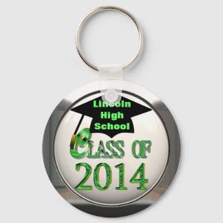 Llavero Clase Plata Y Verde De Keychain 2014