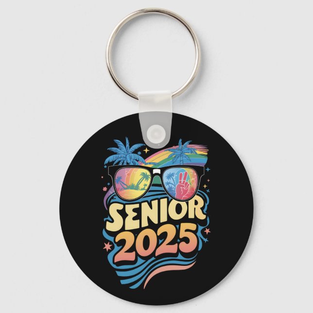 Llavero Clase Retro Senior 2025 De Graduación 2025 (Anverso)
