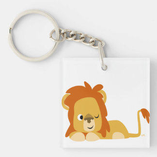 Llavero Clásica acrílica del león del Personalizado despie