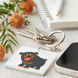 Llavero Clásica acrílica del rotuiler del Personalizado de