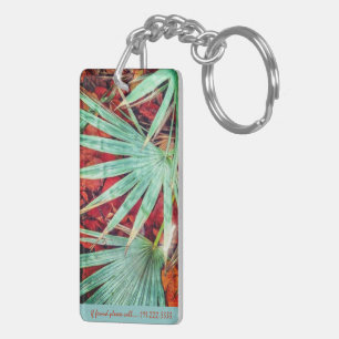 Llavero Clásica acrílica "Palm tropical"