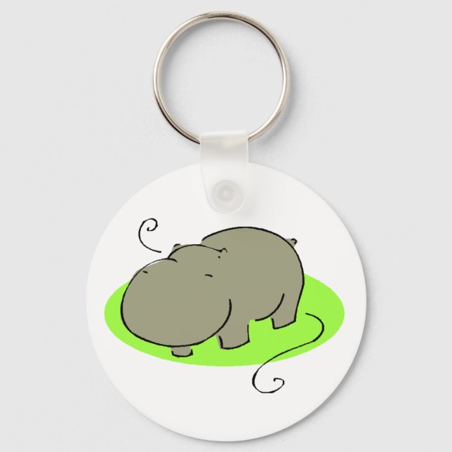 Llavero Clásica Cute Hippo (Anverso)