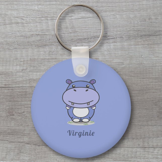 Llavero Clásica Cute Hippo (Cute Hippo Keychain)