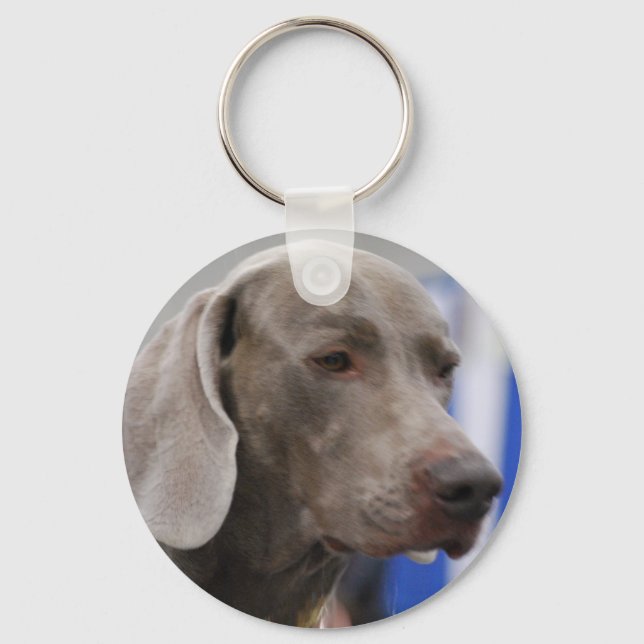 Llavero Clásica Cute Weimaraner (Anverso)