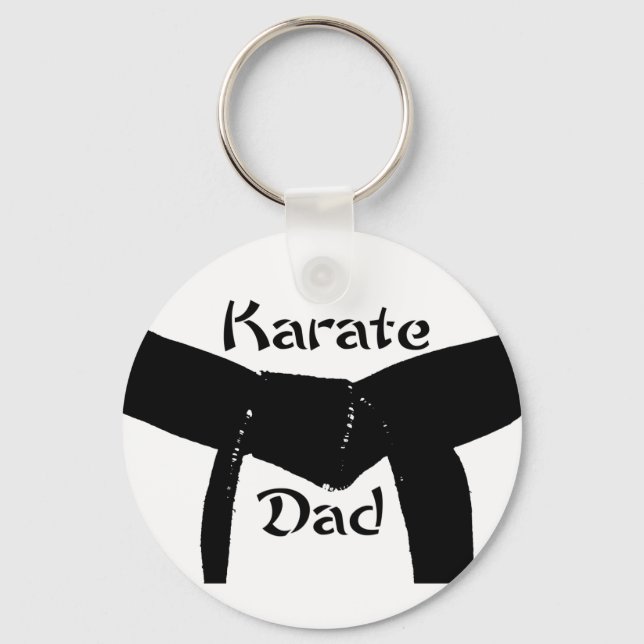 Llavero Clásica de artes marciales Black Belt Karate Dad K (Anverso)