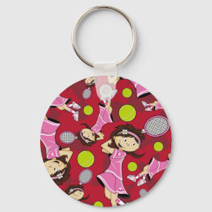 Llavero Clásica de Chica de tenis