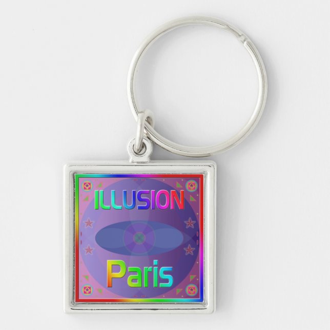 Llavero Clásica de "ILLUSION Paris" (Frente)