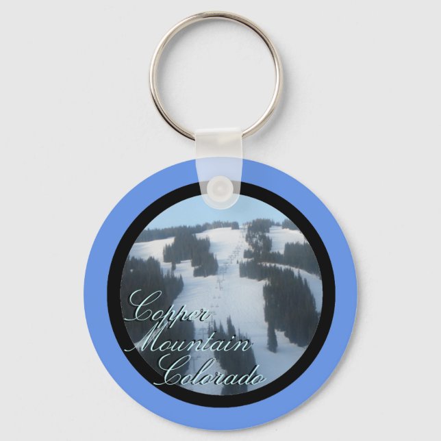 Llavero Clásica de montaña de Copper Mountain Colorado (Anverso)