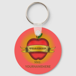 Llavero Clásica del profesor- Tatuaje de Apple vintage