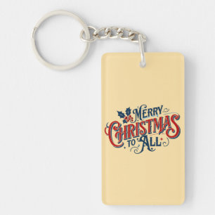 Llavero Clásica Feliz Navidad a todo el arte festivo