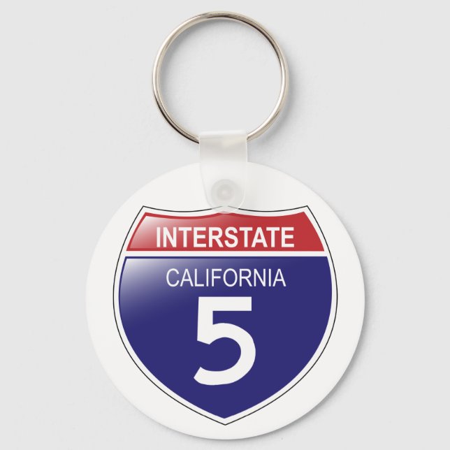 Llavero Clásica I-5 de California (Anverso)