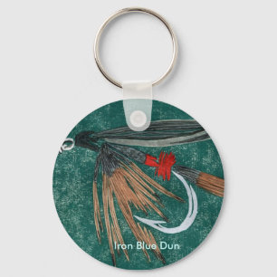 Llavero Clásica Keychain de la mosca de la trucha "Hierro