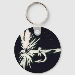 Llavero Clásica Keychain de la mosca de la trucha negra