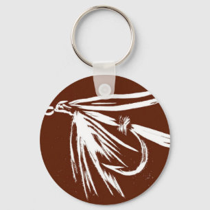 Llavero Clásica Keychain de la mosca de la trucha "Volante