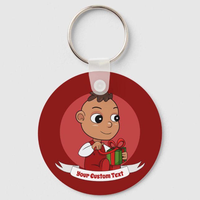 Llavero Clásica para el personalizado de bebés de Navidade (Anverso)