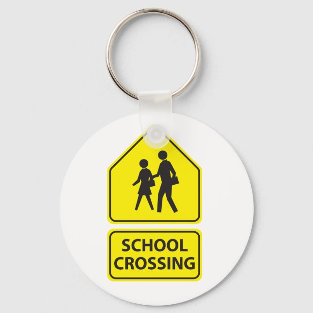 Llavero Clásica para el Rótulo de cruce escolar (Anverso)
