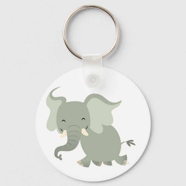 Llavero Clásica para elefante de Personalizado de cereza (Anverso)