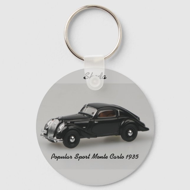 Llavero Clásica Skoda popular deportiva Monte Carlo 1935 (Anverso)