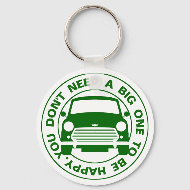 Llavero Clásico Austin Mini coche keyring (Anverso)
