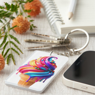 Llavero Clásico de helado de SlipperyJoe