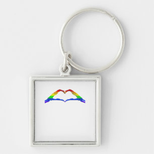 Llavero Clásico del corazón de las manos óseas