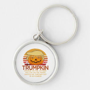Llavero Clásico divertido de Trumpkin Halloween - Calabaza