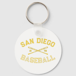 Llavero Clásico Fanático de Béisbol de San Diego Californi