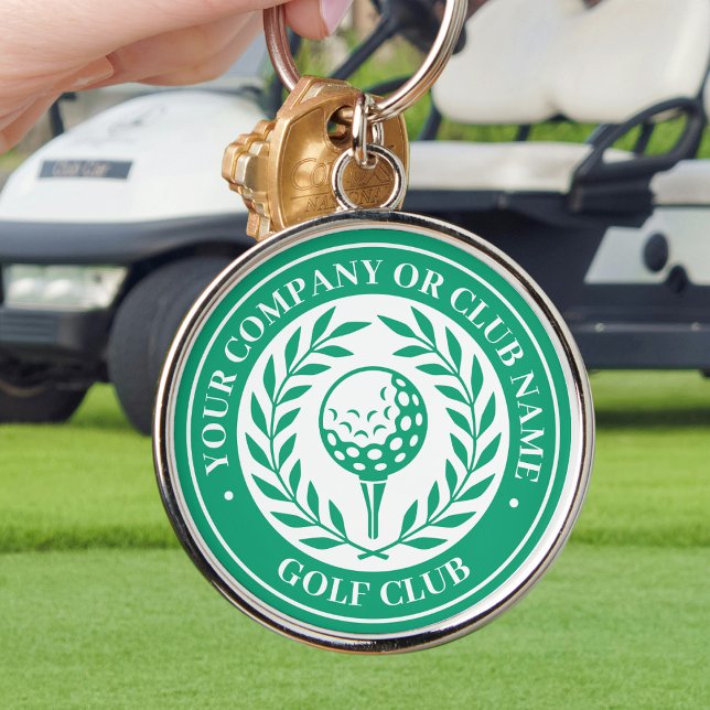 Llavero Clásico Golf Personalizado Nombre Verde (Subido por el creador)