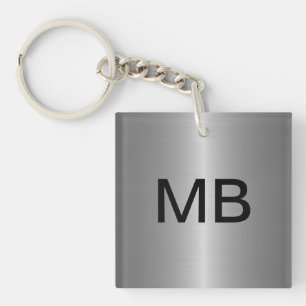 Llavero Clásico Keychain de monograma masculino