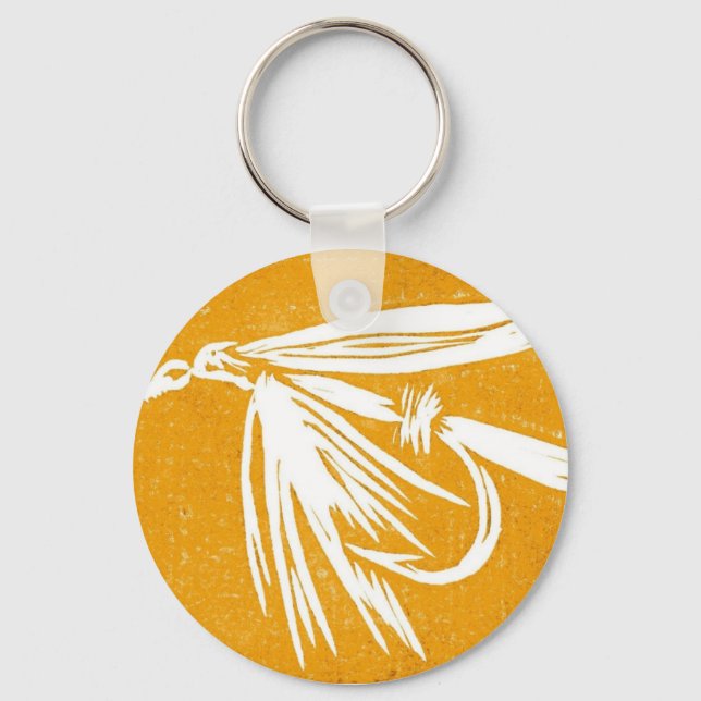 Llavero Clásico Keychain de vuelo de trucha (Anverso)