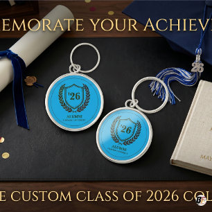 Llavero Clásico Personalizado Universidad Alumni Clase de 