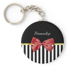 Clásico rojo dobla franjas en blanco y negro con n