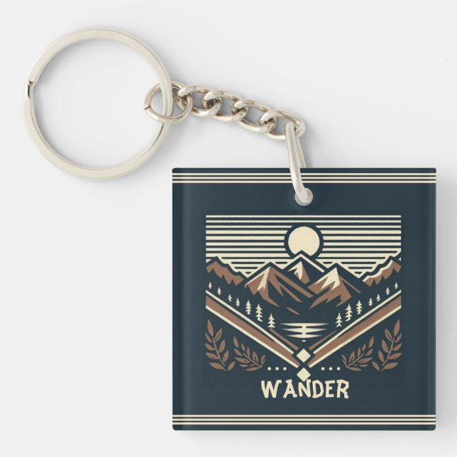 Llavero Clásico/vintage al aire libre/salvaje (Frente)