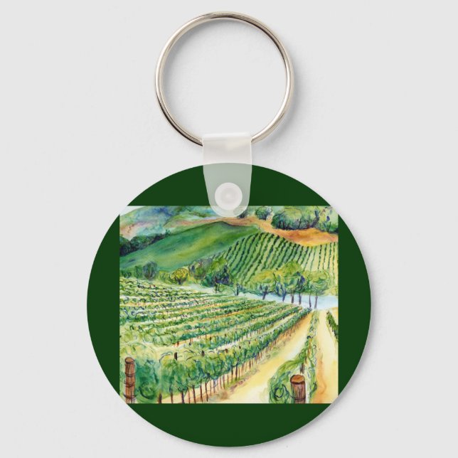 Llavero Clásicos de arte de Vineryard en California (Anverso)