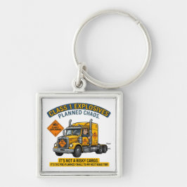 Llavero Class 1 Explosives Trucker Gift | Funny ADR Hazard