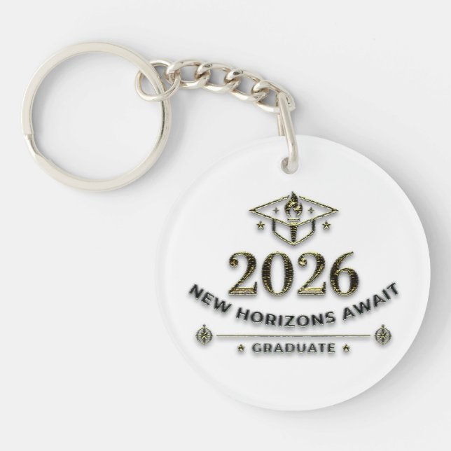 Llavero Class of 2026 Graduation Keychain / New Horizons (Frente)