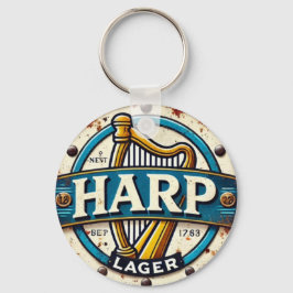 Llavero Classic Harp Lager Beer Logo Round
