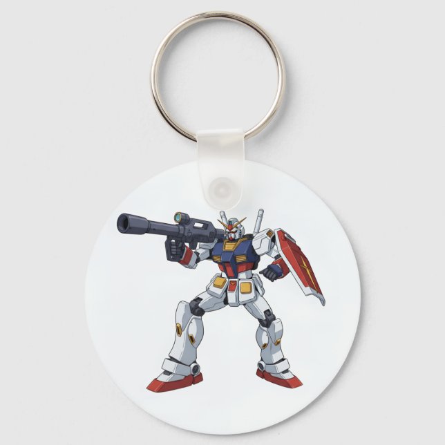 Llavero Classic Retro RX-78-2 Gundam Mecha Anime Illustrat (Anverso)