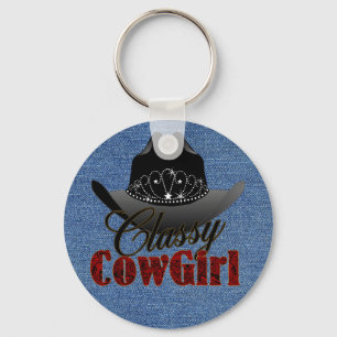 Llavero Classy Cowgirl Rodeo Queen Keychain (Revisado por