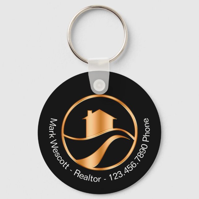 Llavero Classy House Realtor Promotor Keychain  (Anverso)