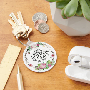 Llavero Cláster floral rosado