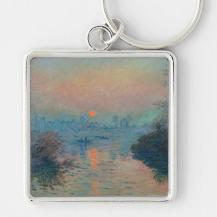Llavero Claude Monet - Atardecer en el Sena en Lavacourt