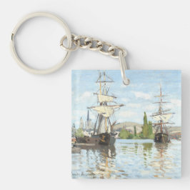Llavero Claude Monet. Buques montando en el Sena en Ruán