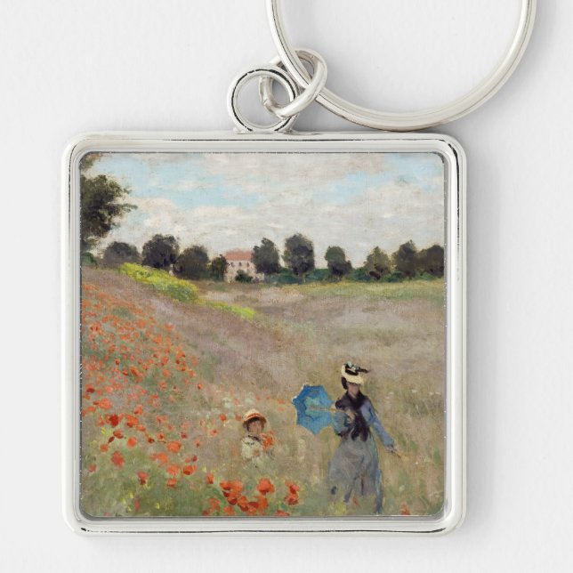 Llavero Claude Monet - Campo de amapola (Frente)