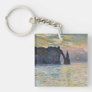 Llavero Claude Monet - El Acantilado, Etretat, Puesta de s