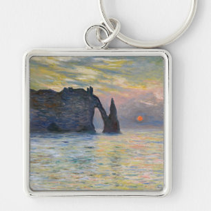 Llavero Claude Monet - El Acantilado, Etretat, Puesta de s